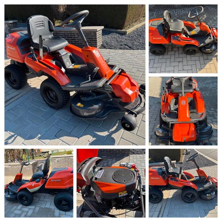 Zeer mooie zitmaaier Husqvarna R 214 TC 2 cyl 16 pk 20 uren, Tuin en Terras, Zitmaaiers, Nieuw, 90 tot 120 cm, Elektrische starter