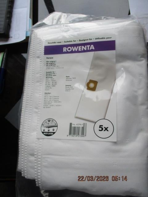 stofzuigerzakken, Ophalen, Nieuw, Stofzuiger