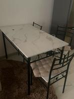 Table a manger + 4 chaises, Enlèvement, Comme neuf