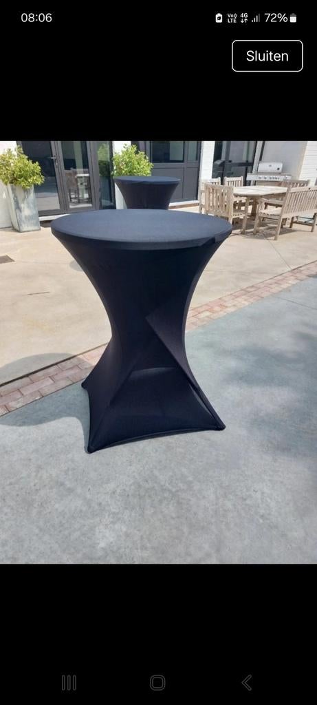 Statafel stretchhoes zwart, Tuin en Terras, Ophalen of Verzenden