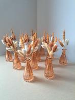 14 oranje vaasjes met droogbloemen, Maison & Meubles, Accessoires pour la Maison | Fleurs séchées, Enlèvement, Comme neuf