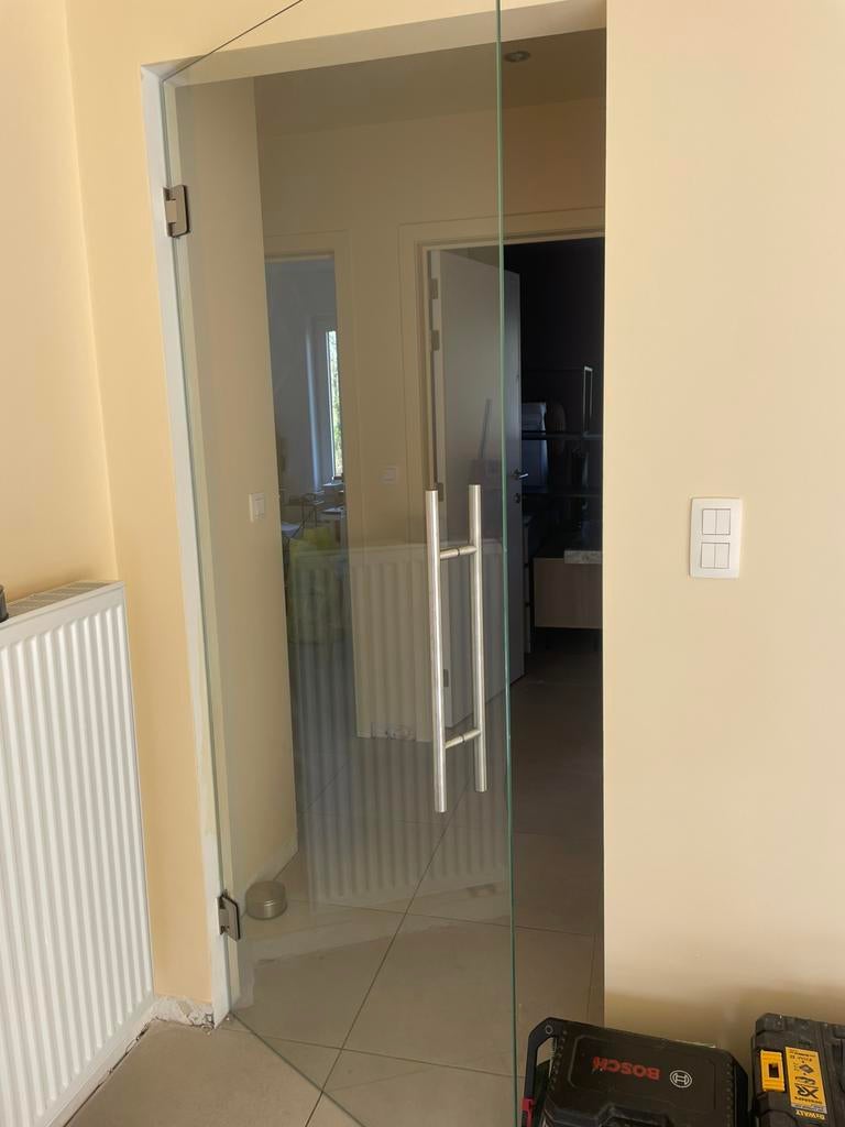 Glazen binnendeur, Ophalen, Minder dan 80 cm, Binnendeur, 200 tot 215 cm