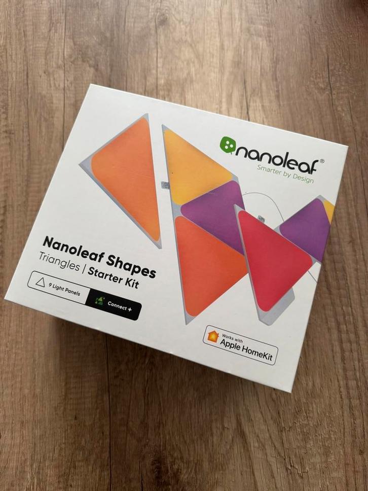 Nanoleaf Shapes Triangles – Starter Kit (9 panelen), Hobby en Vrije tijd, Elektronica-componenten, Gebruikt, Ophalen of Verzenden