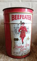 vintage metalen open ton Gin Beefeater, verweerd, Ophalen