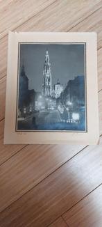 Oude foto kathedraal Antwerpen, Ophalen of Verzenden, Foto
