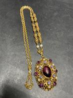 Goud kleurige oude hangerketting, Ophalen of Verzenden, Overige materialen, Ketting