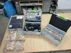 festool domino df500, mooie uitgebreide set, Bricolage & Construction, Outillage | Fraiseuses, Électrique, Coupeuse à lame, Comme neuf