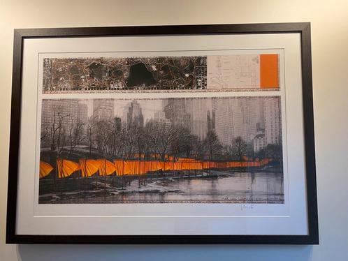 Christo The Gates, project for Central Park New York, Antiek en Kunst, Kunst | Litho's en Zeefdrukken, Ophalen