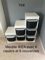 Meuble IKEA trofast avec 6 casiers et 6 couvercles, Comme neuf