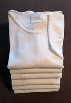 5 witte jongens onderlijfjes met V-hals en korte mouw, 176, Kinderen en Baby's, Kinderkleding | Maat 176, Ophalen of Verzenden