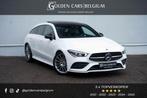 Mercedes-Benz CLA 200 SB AMG/PANO/WIDE/LED/19"/AMBIENTE/CAME, Auto's, 4 cilinders, Wit, 120 kW, Leder en Alcantara