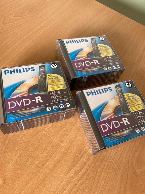 DVD-R. 120’. (3x10 pak) = 30 stuks!Philips DM4S6S10F/00, Informatique & Logiciels, Disques enregistrables, Dvd, Enlèvement ou Envoi