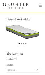 Matelas 1 personne GRUHIER - Neufs !, Ophalen, Overige materialen, Eenpersoons, Wit
