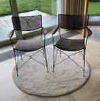 2 design stoelen 'Sika' met leuning van Yuzuru Yamakawa, Huis en Inrichting, Stoelen, Ophalen, Gebruikt, Twee, Bruin