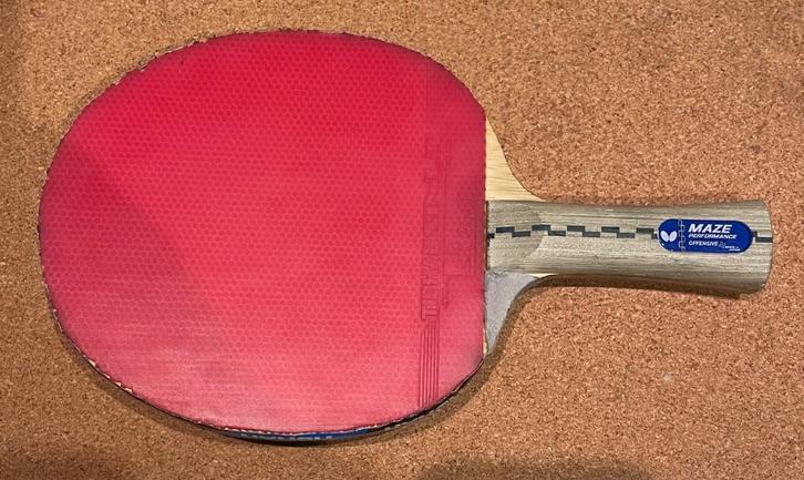 Butterfly Maze Performance OFF houtje, Sport en Fitness, Tafeltennis, Gebruikt, Ophalen of Verzenden