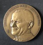 Médaille jean Paul II visite en Belgique 1985 avec sa boîte, Bronze, Enlèvement ou Envoi
