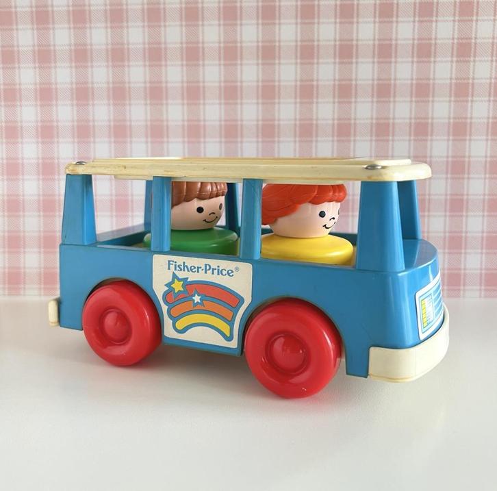 Mini van Little People Fisher-Price - 1990, Kinderen en Baby's, Speelgoed | Fisher-Price, Gebruikt, Auto of Voertuig, Ophalen of Verzenden
