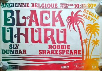 Black Uhuru concert affiche 