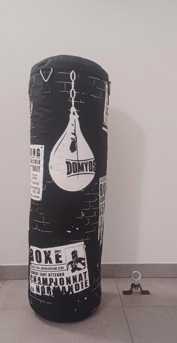 Sac de boxe Domyos noir avec imprimés