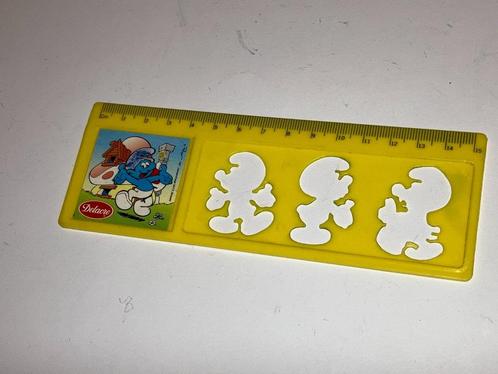 Kleine latte regel Smurfs Pub Delacre 997 Peyo Jaune, Verzamelen, Smurfen, Gebruikt, Ophalen of Verzenden