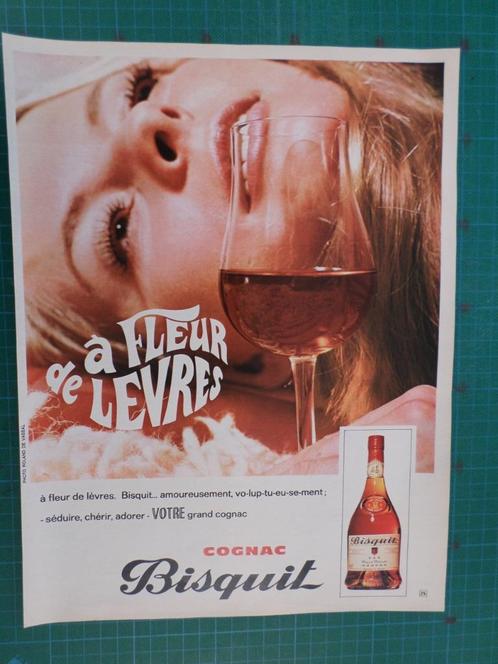 Bisquit Cognac - publicité papier - 1970, Verzamelen, Merken en Reclamevoorwerpen, Gebruikt, Overige typen, Ophalen of Verzenden