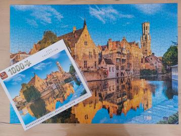 King puzzel 1000 stukjes Rozenhoedkaai Brugge 3€ beschikbaar voor biedingen