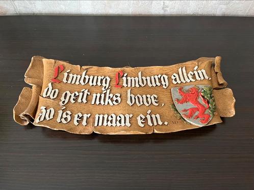 Decoratief wandplaatje “Limburg alleen”, Huis en Inrichting, Woonaccessoires | Tekstborden en Spreuken, Zo goed als nieuw, Ophalen
