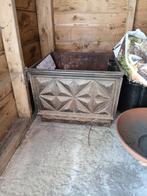 Bloembak op wielen - 24 x 24 cm - kunststof, Tuin en Terras, Ophalen, Tuin, Kunststof, Gebruikt