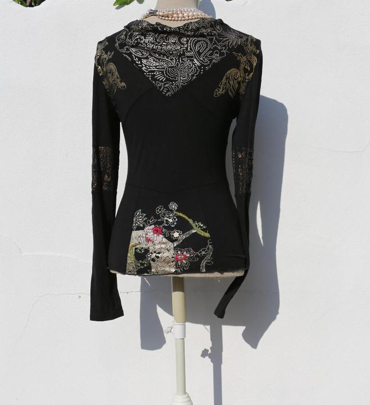 Prachtig Pianura Studio S/M T-shirt met lange mouwen, Kleding | Dames, Blouses en Tunieken, Zo goed als nieuw, Maat 36 (S), Zwart