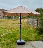 Parasol beige, Tuin en Terras, Ophalen, Zo goed als nieuw