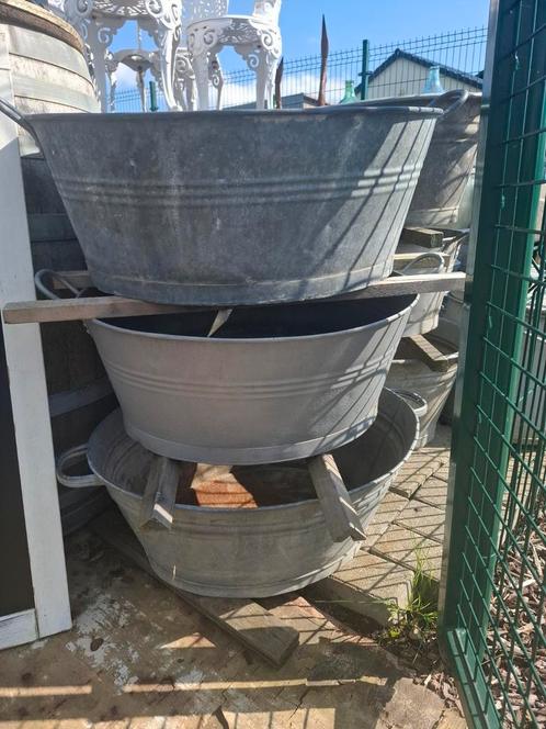 Galvanise kuipen- ketels en baden uit grootmoeders tijd!, Tuin en Terras, Bloembakken en Plantenbakken, Zo goed als nieuw, Ophalen