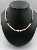 zoetwaterparel & Lapis-lazuli ketting, Ophalen of Verzenden, Nieuw, Wit, Met edelsteen