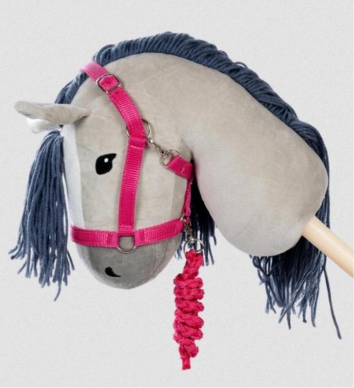 Halster en Halstertouw voor stokpaard | Kleur roze, Hobby en Vrije tijd, Overige Hobby en Vrije tijd, Nieuw, Ophalen of Verzenden