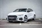 Audi A3 40 TFSIe Sportback S-LINE/MATRIX/18"/CARPLAY/DAB, Auto's, Audi, 4 cilinders, Leder en Stof, Wit, 5 zetels