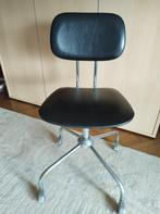 Vintage bureaustoel, Huis en Inrichting, Ophalen, Gebruikt, Zwart, Bureaustoel