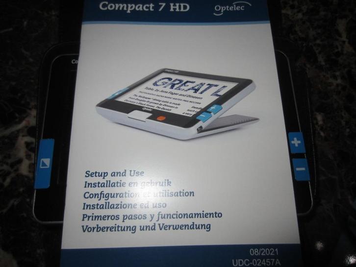 beeldschermloep - Optelec 7HD, Hobby en Vrije tijd, Vergrootglazen, Loepen en Loeplampen, Zo goed als nieuw, Vergrootglas of Loep