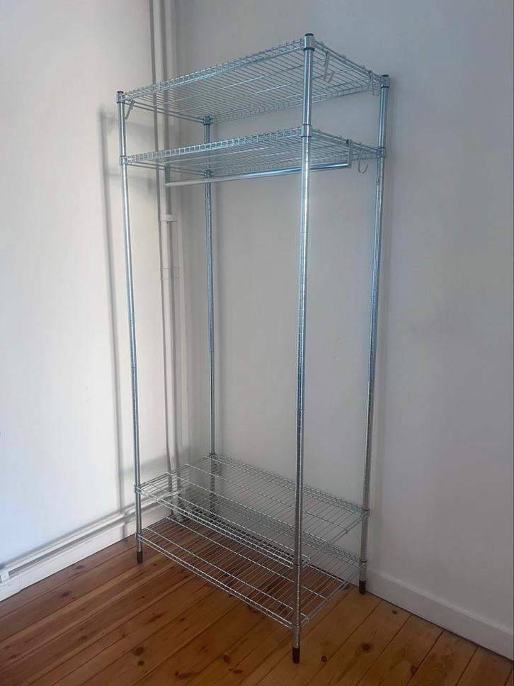 Ikea Omar metalen kledingkast, Huis en Inrichting, Kasten | Stellingkasten, Nieuw, Ophalen