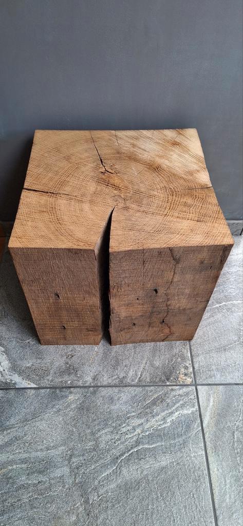 Oude eiken sokkels., Doe-het-zelf en Bouw, Hout en Planken, Zo goed als nieuw, Balk, Eiken, Ophalen