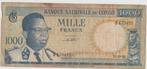 1000 Francs BANQUE NATIONALE DU CONGO 1961, Postzegels en Munten, Los biljet, Ophalen of Verzenden, Overige landen