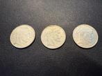3 mooie zilveren 20 Belgische Franken munten 1949, 50, 53, Setje, Zilver, Ophalen of Verzenden, Zilver
