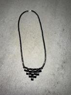 Collier en onyx noir, Handtassen en Accessoires, Kettingen, Ophalen of Verzenden, Nieuw, Zwart, Met edelsteen