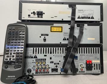 Aiwa MX-Z7000MK+DX-Z7000MK+TX-Z7000YE, Utilisé, Lecteur CD, Autres marques, Micro chaîne