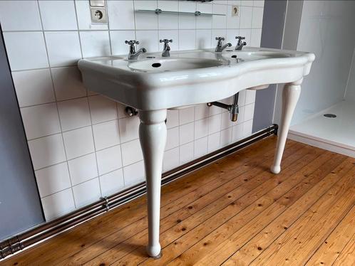 Authentieke antique wastafel en wc (art deco), Huis en Inrichting, Badkamer | Badkamermeubels, Gebruikt, Ophalen
