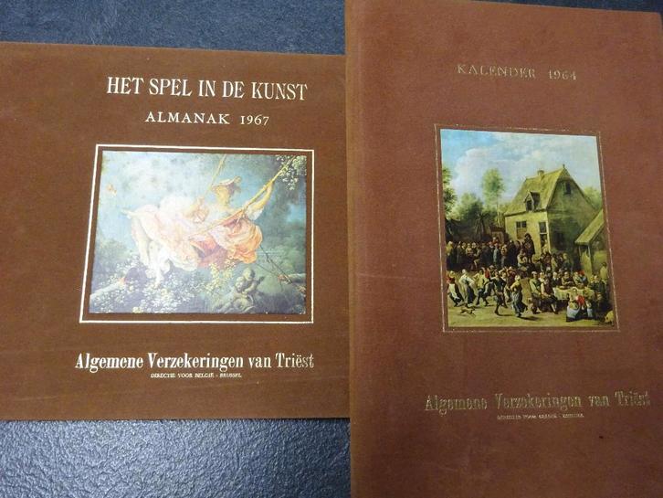 2 luxe kalenders uit 1964 en 1967., Collections, Photos & Gravures, Utilisé, Gravure, Autres sujets/thèmes, 1980 à nos jours, Enlèvement ou Envoi