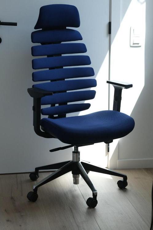HJH - ERGO LINE II PRO - Professionele Design Bureaustoel, Huis en Inrichting, Bureaustoelen, Zo goed als nieuw, Bureaustoel, Blauw