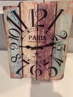 Houten klok (40/30 cm), Huis en Inrichting, Woonaccessoires | Klokken, Ophalen of Verzenden, Zo goed als nieuw