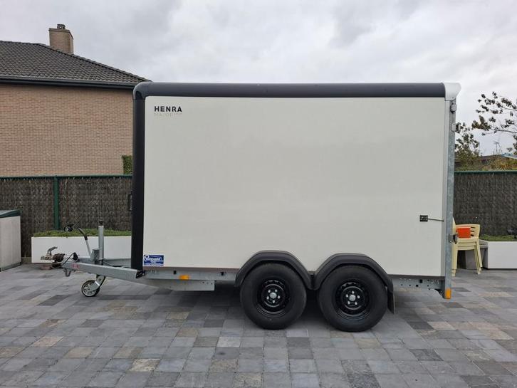 Gesloten Henra aanhangwagen 2700kg, Auto diversen, Aanhangers en Bagagewagens, Zo goed als nieuw, Ophalen