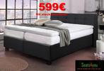 Boxspring Deinze UIT STOCK LEVERBAAR !!, Huis en Inrichting, Grijs, Ophalen of Verzenden, 200 cm, 160 cm