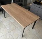 Eettafel 6-8 pers. 90 cm x 180 cm, Eikenhout, Zo goed als nieuw