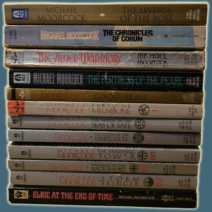 14 books - Michael Moorcock - Ace Fantasy - Pockets, Boeken, Fantasy, Gelezen, Ophalen of Verzenden